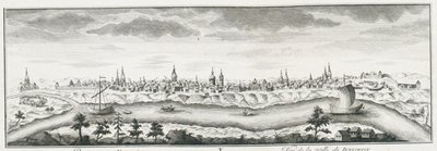 Yeniseysk manzarası, yaklaşık 1735 by Johann Wilhelm Lürsenius