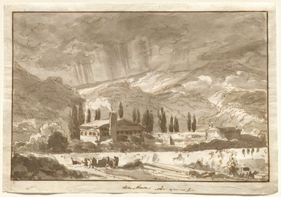 Nocera yakınlarındaki Dağların Üzerinde Fırtına by Johann Wolfgang von Goethe