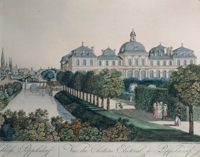Johann Ziegler tarafından Bonn yakınlarındaki Poppelsdorf'taki Prens Seçmenler Sarayı by Johann Ziegler