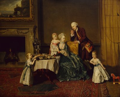 John 14. Lord Willoughby de Broke ve Ailesinin Bir Grup Portresi by Johann Zoffany