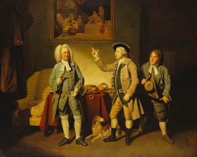 Adalet Woodcock rolünde Edward Shuter, Hawthorn rolünde John Beard ve Hodge rolünde John Dunstall