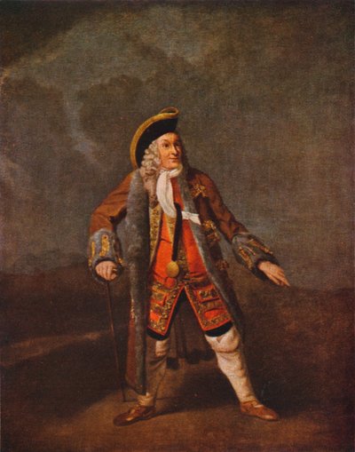 Lord Chalkstone olarak Garrick, c1740 1948 by Johan Joseph Zoffany