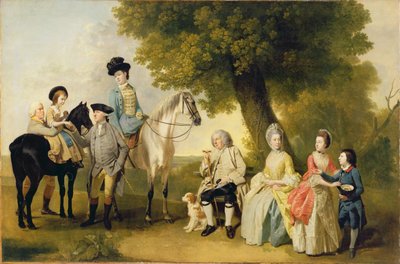 Drummond Ailesi, c.1769 (tuval üzerine yağlı boya) by Johann Zoffany