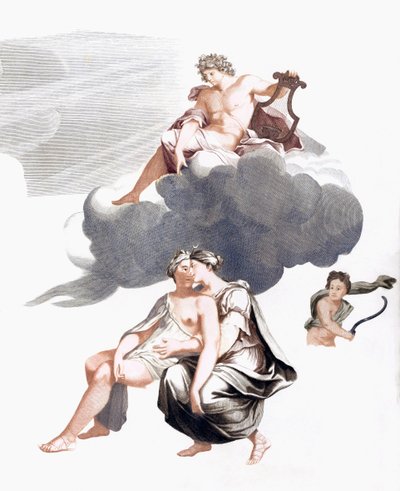 Jüpiter ve Callisto (baskı) by Johannes (after) Teyler