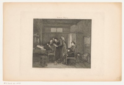 Masasının arkasında bir yönetici ile iç by Johannes Arnoldus Boland