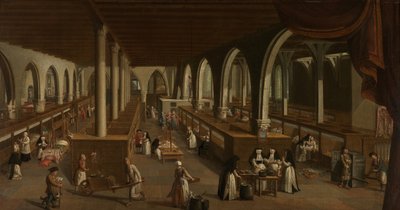 Saint John's Hastanesindeki Koğuşlar (tuval üzerine yağlıboya) by Johannes Beerblock