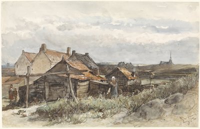 Scheveningen'de Balıkçı Aile Evleri Scheveningen'de Balıkçı Evleri by Johannes Bosboom
