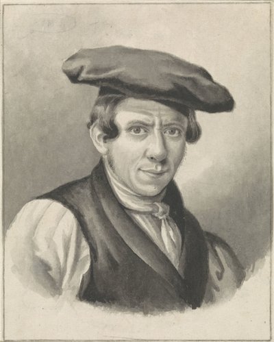 Johannes Boshamer'in kendi portresi by Johannes Boshamer