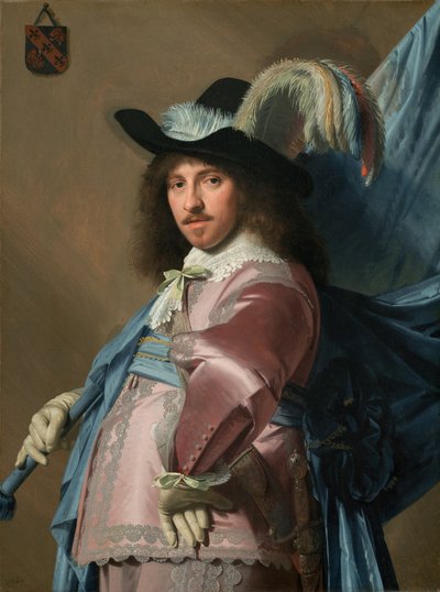 Standart Taşıyıcı Olarak Andries Stilte by Johannes Cornelisz Verspronck