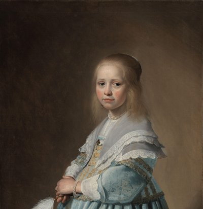 Mavi Giyinmiş Bir Kızın Portresi Mavili bir kızın portresi by Johannes Cornelisz. Verspronck