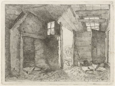 tavuklu ahır by Johannes Everhardus Rijnboutt