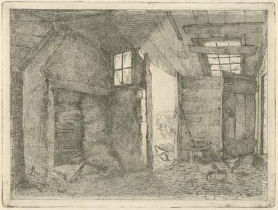 tavuklu ahır by Johannes Everhardus Rijnboutt