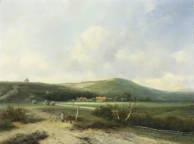 Kum tepelerinde görüntüle by Johannes Franciscus Hoppenbrouwers