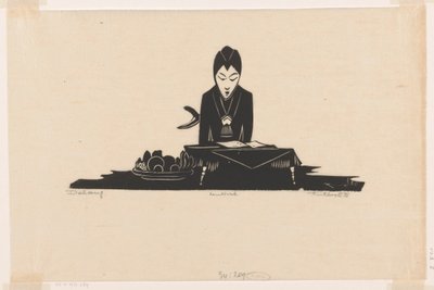 Dalang (nesne üzerindeki orijinal başlık) by Johannes Frederik Engelbert ten Klooster (signed by artist)