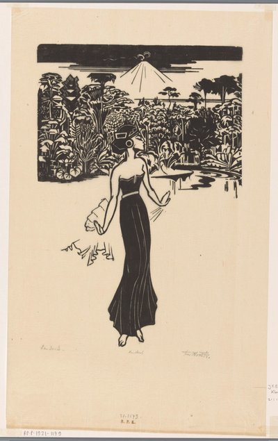 Danseres (nesne üzerindeki orijinal başlık) by Johannes Frederik Engelbert ten Klooster (signed by artist)