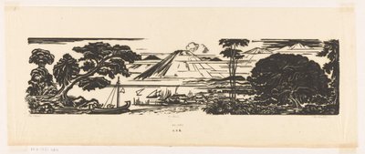 The Bay (nesnedeki orijinal başlık) by Johannes Frederik Engelbert ten Klooster (signed by artist)