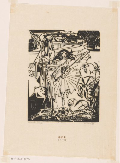 Hintliler (nesne üzerindeki orijinal başlık) by Johannes Frederik Engelbert ten Klooster (signed by artist)