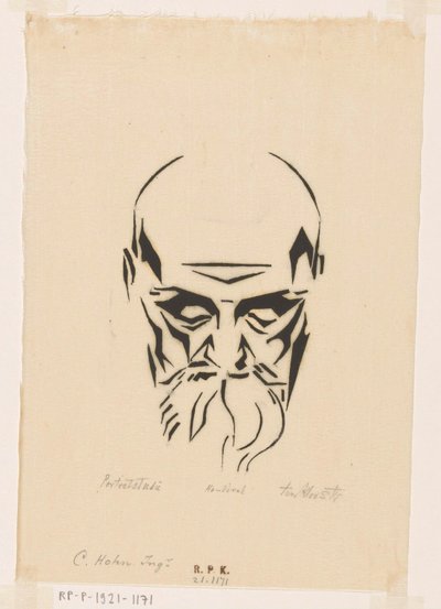 Portret van Carl Hohn by Johannes Frederik Engelbert ten Klooster (signed by artist)