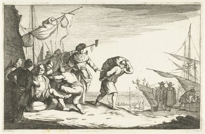 Konuşan tüccarlar ile liman İtalyan limanları (dizi başlığı) Aliqui Portus (dizi adı) by Johannes Gronsveld