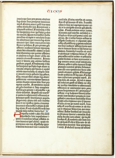 Gutenberg İncil Yaprağı by Johannes Gutenberg