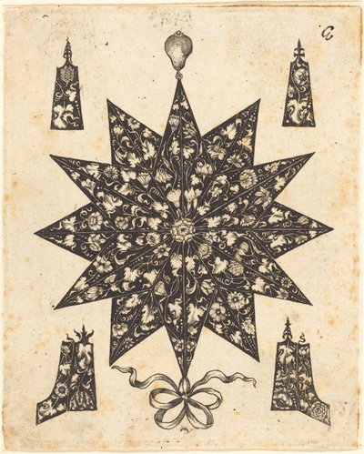 Çiçeklerle Süslenmiş Yıldız by Johannes Hanias