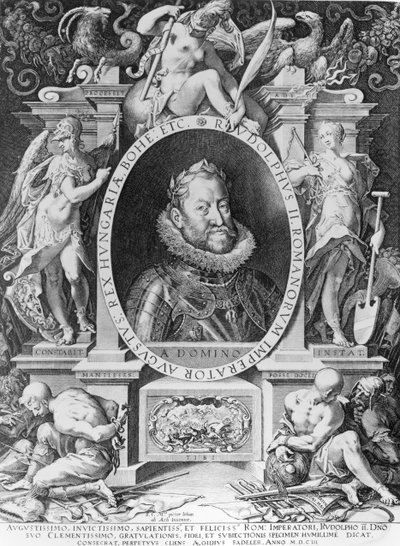 Igishushanyo cya Rudolph II (1576-1612) by Johannes Hausser von Ach