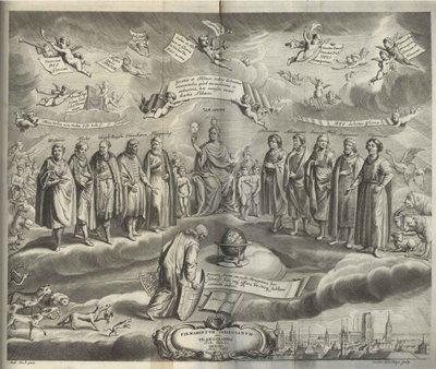 Sobiescianumsive Uranography Frontispiece Desteği by Johannes Hevelius