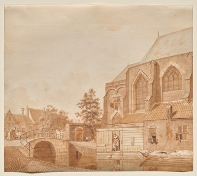 Yeni Kilise, Delft'ten Bir Görünüm by Johannes Huibert Prins