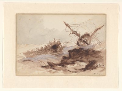 gemi enkazı by Johannes Huygens (signed by artist)