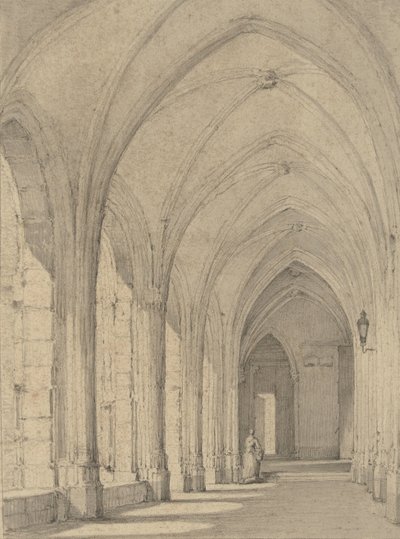 Utrecht'teki Dom Kilisesi'ndeki manastır by Johannes Jelgerhuis
