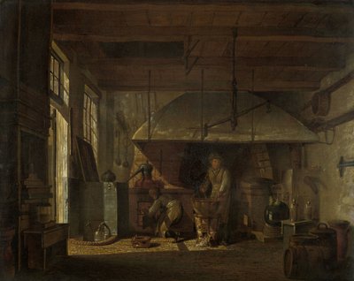 Zaagmolenpoort, Amsterdam Surlarındaki Eczacı A. d'Ailly Damıtımevi by Johannes Jelgerhuis