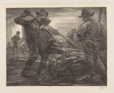bent işçileri by Johannes Josephus Aarts (signed by artist)