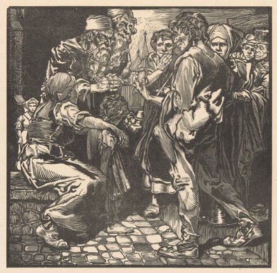 Adam para çantasıyla tanıştı by Johannes Josephus Aarts (signed by artist)