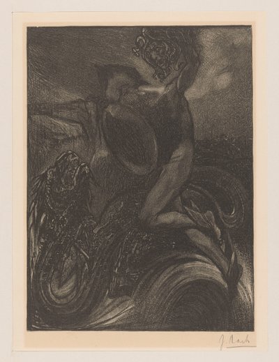 Perseus ve Deniz Canavarı by Johannes Josephus Aarts (signed by artist)