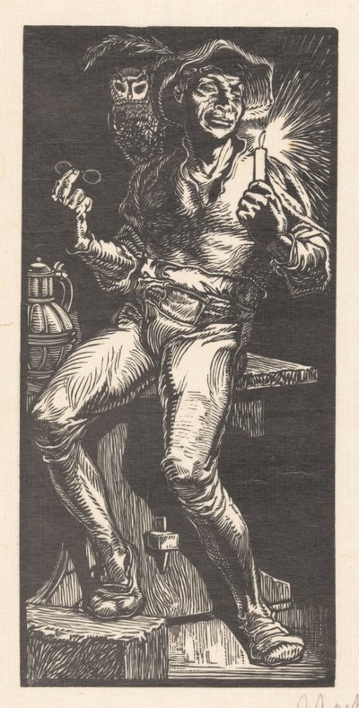 Tijl Ulenspiegel by Johannes Josephus Aarts (signed by artist)