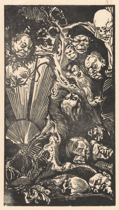 Harika kafaları olan ağaç by Johannes Josephus Aarts