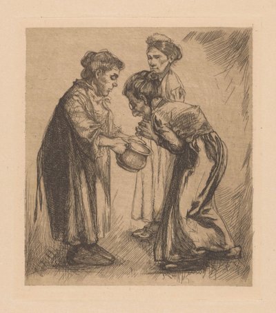 Pot ile üç kadın by Johannes Josephus Aarts
