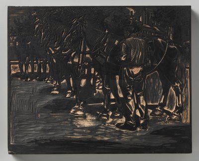 atları olan bir adam by Johannes Josephus Aarts
