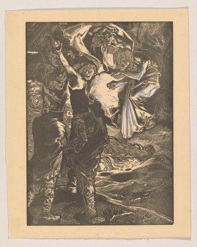 Macbeth ve Banquo üç cadıyla tanışır by Johannes Josephus Aarts