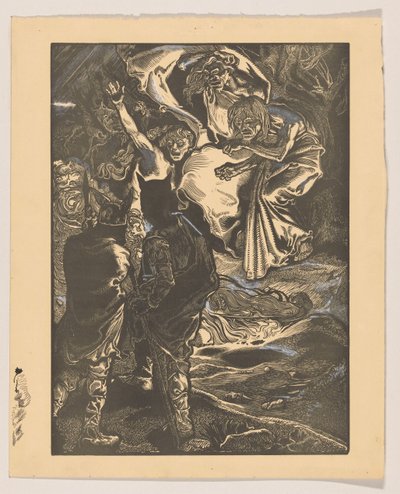 Macbeth ve Banquo üç cadıyla tanışır by Johannes Josephus Aarts