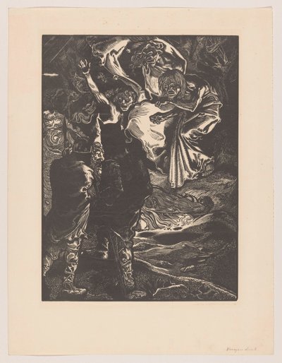 Macbeth ve Banquo üç cadıyla tanışır by Johannes Josephus Aarts