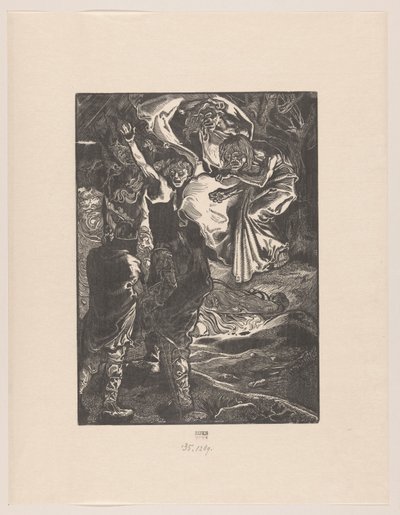 Macbeth ve Banquo üç cadıyla tanışır by Johannes Josephus Aarts