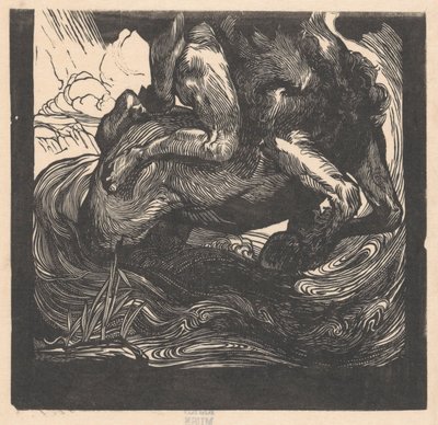 Bir centaur'un alt yarısı by Johannes Josephus Aarts