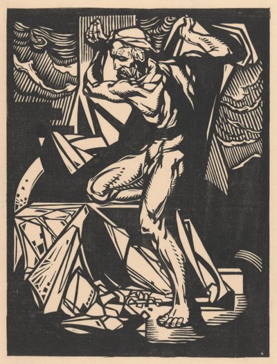 Samson tapınağın sütunlarını yok eder by Johannes Josephus Aarts
