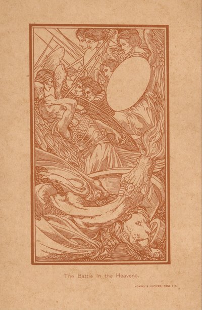 Strijd in de hemel Göklerdeki Savaş (nesnedeki başlık) by Johannes Josephus Aarts