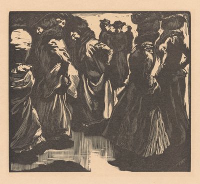 yağmurda kadınlar by Johannes Josephus Aarts