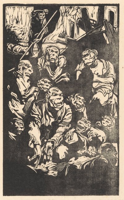 Oturan Fantastik Yaratıklar by Johannes Josephus Aarts