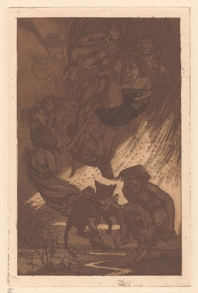 Yüzen insanlar, fantastik yaratıklar ve kediler by Johannes Josephus Aarts