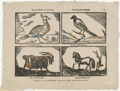 Dörtlüyle bu canavarlara bakın / Zevkimize göre yapıldı (nesnedeki başlık) by Johannes Kannewet (II)