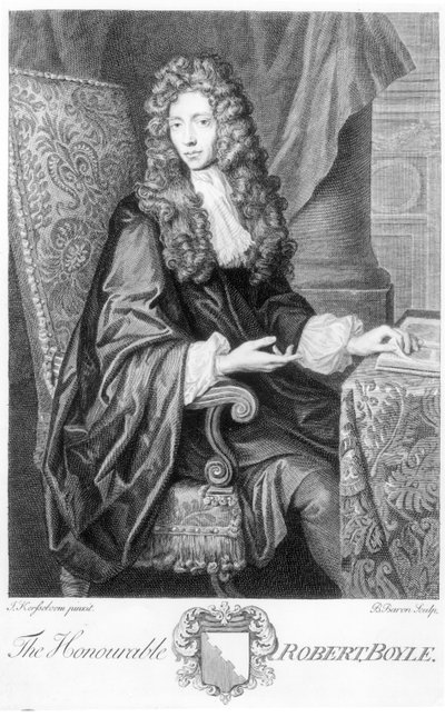 ಗೌರವಾನ್ವಿತ ರಾಬರ್ಟ್ ಬೊಯೆಲ್ (1627-91) ಬಿ. ಬ್ಯಾರನ್ ಟರ್ಕ್ ಕೆತ್ತನೆ by Johannes Kerseboom